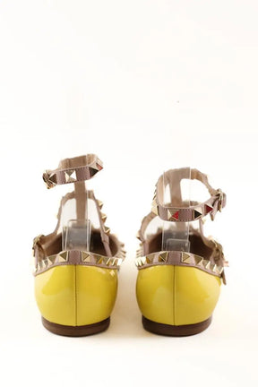 Espadrilles Valentino Jaune en Cuir