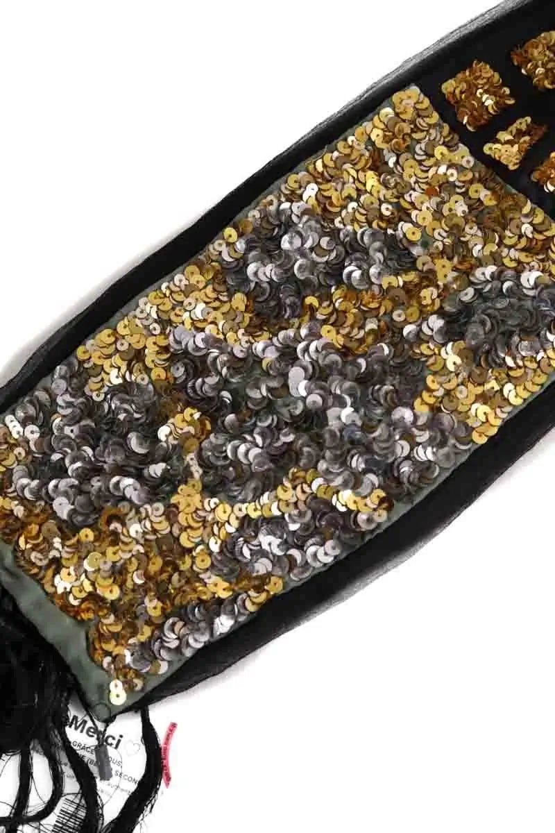 Étole Dries Van Noten Noir en Soie