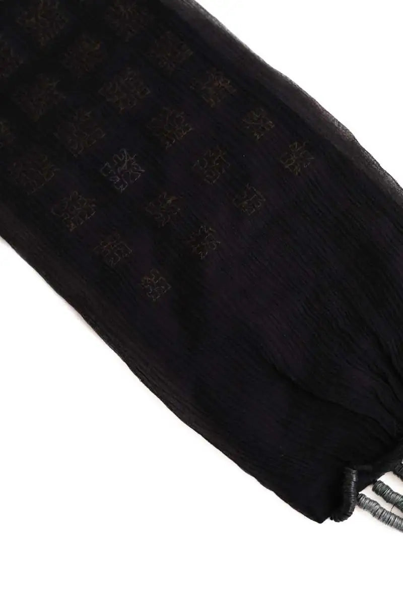 Étole Dries Van Noten Noir en Soie