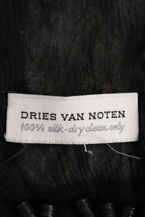 Étole Dries Van Noten Noir en Soie