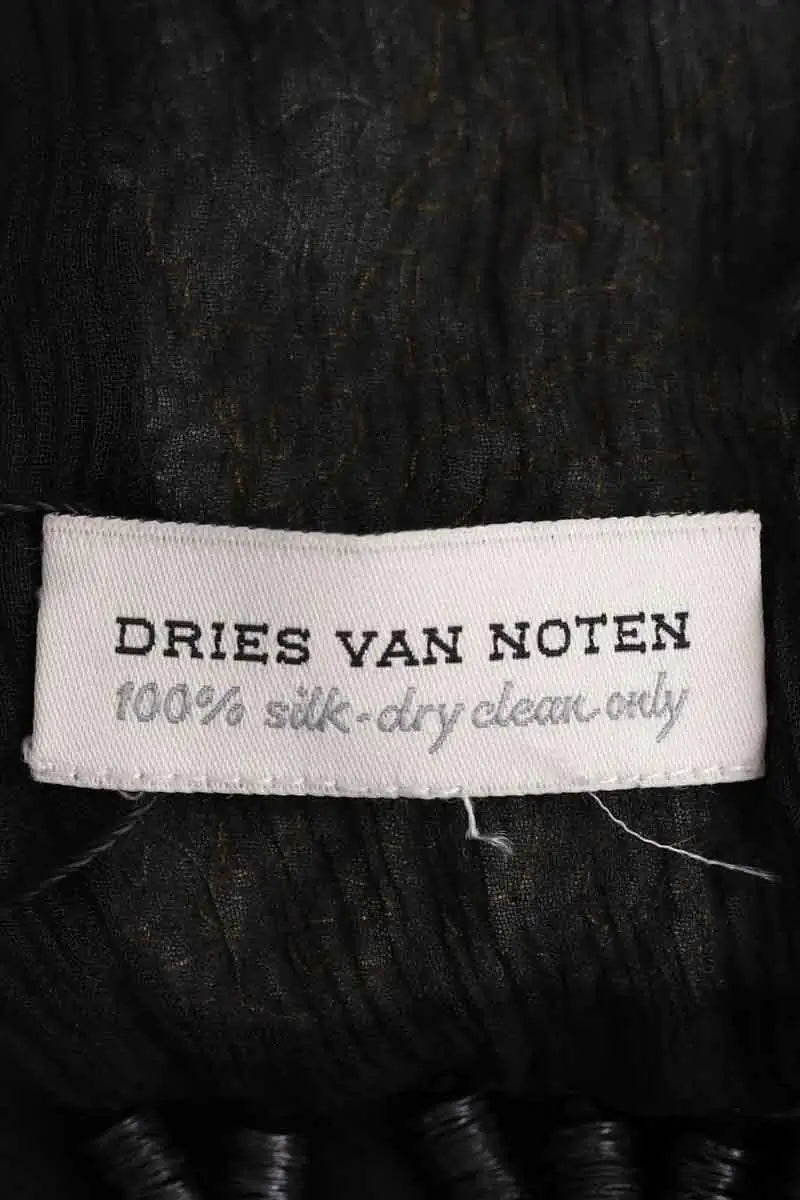 Étole Dries Van Noten Noir en Soie