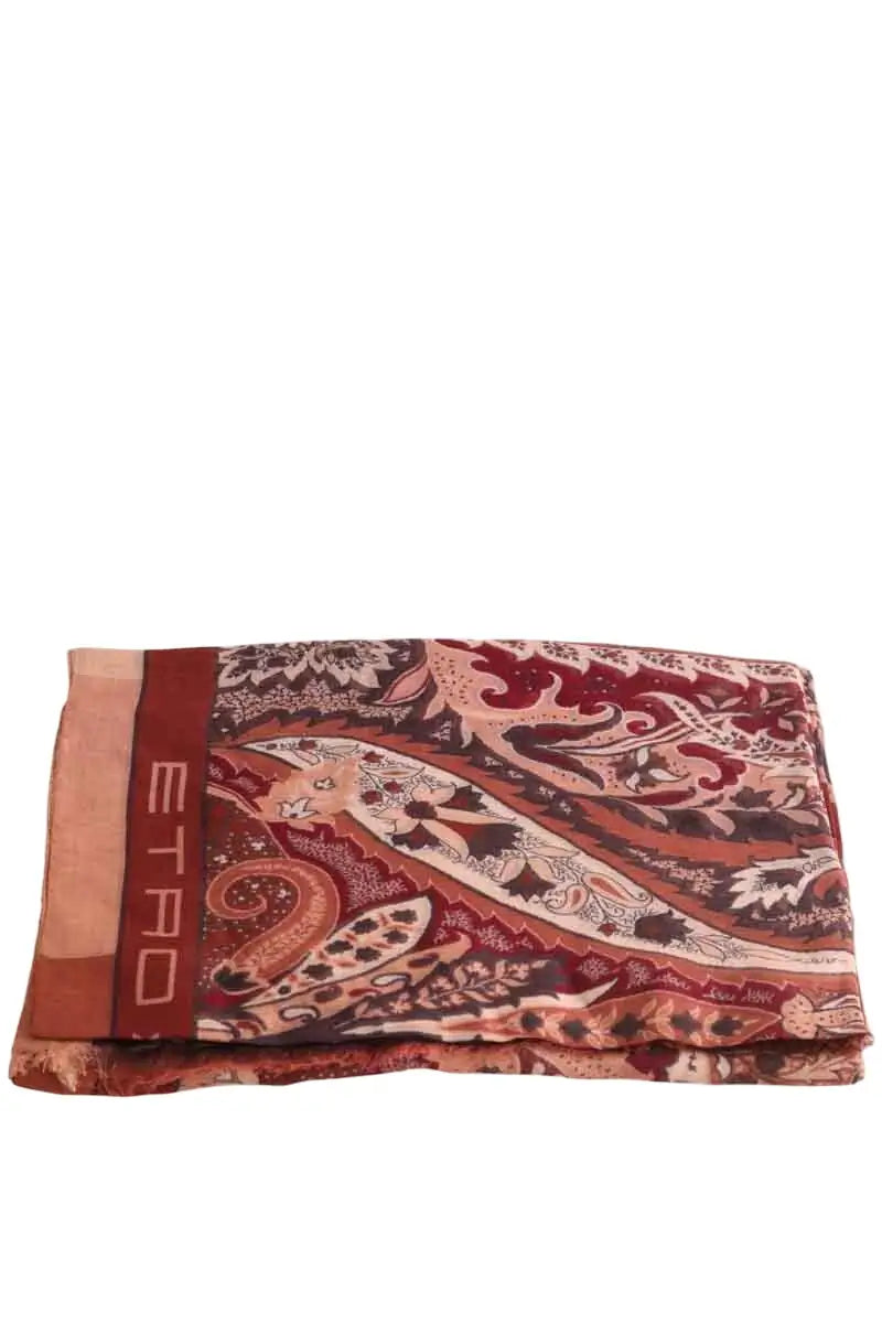 Étole Etro Marron en Coton - Seconde Main