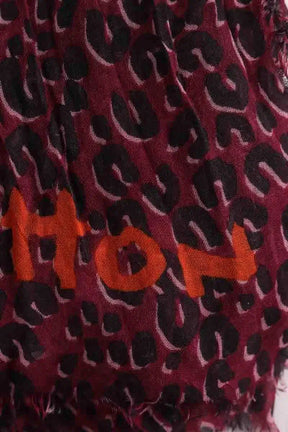 Étole Louis Vuitton Bordeaux en Cachemire