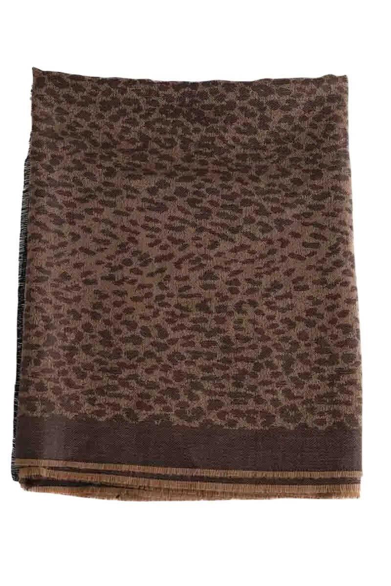Étole Saint Laurent Marron en Laine - Seconde Main