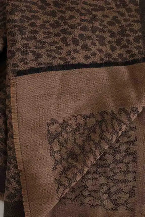 Étole Saint Laurent Marron en Laine