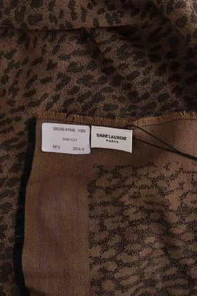 Étole Saint Laurent Marron en Laine