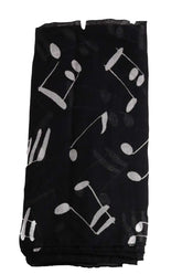 Étole Saint Laurent Noir en Soie - Seconde Main