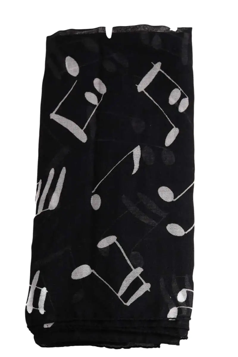 Étole Saint Laurent Noir en Soie - Seconde Main