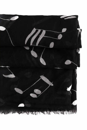 Étole Saint Laurent Noir en Soie