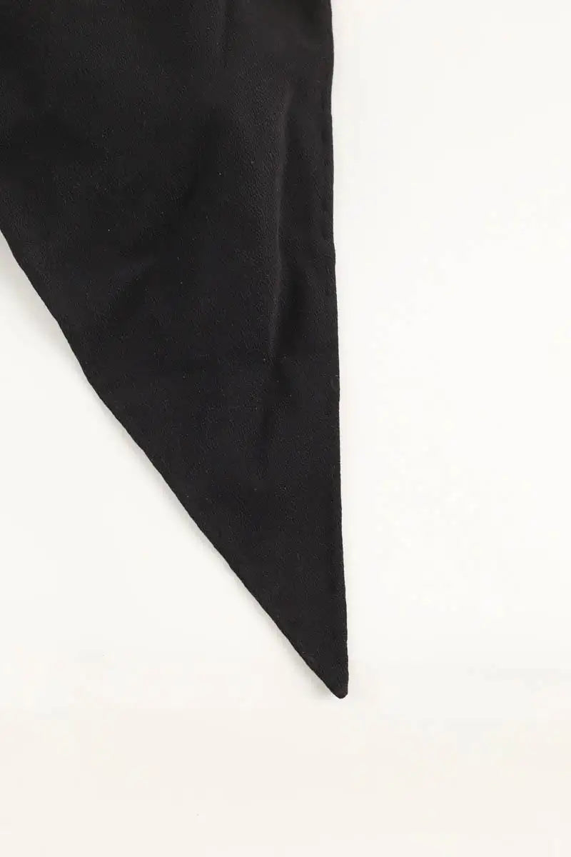 Étole Saint Laurent Noir en Soie