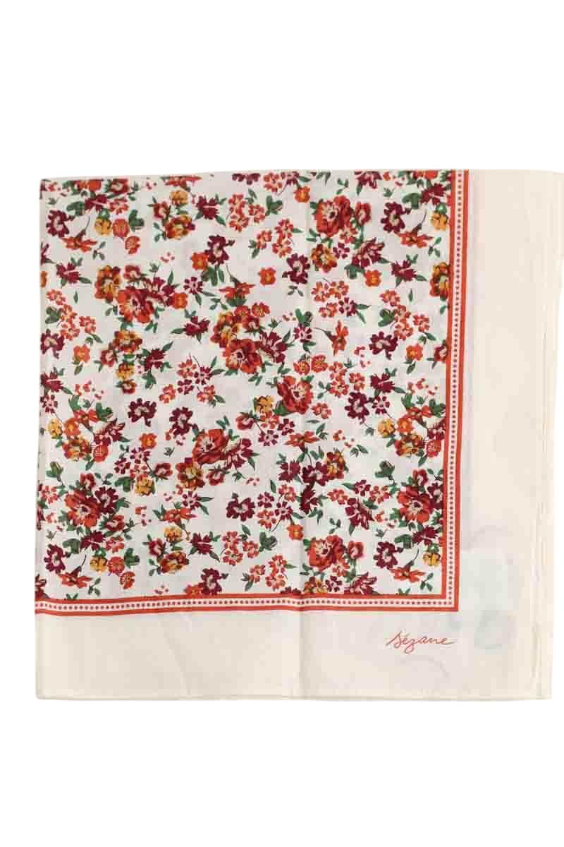 Étole Sézane Blanc en Coton - Seconde Main