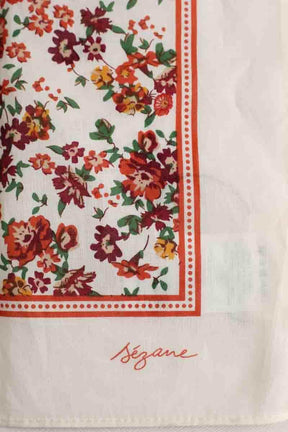 Étole Sézane Blanc en Coton