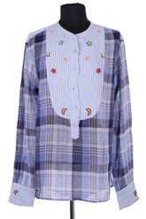 Tunique Monoki Bleu en Coton, taille TU - Seconde Main