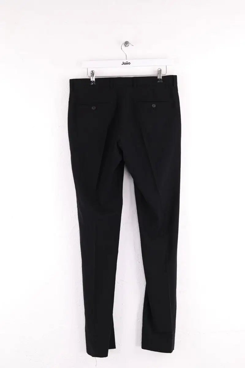 Pantalon droit Sandro Noir en Laine