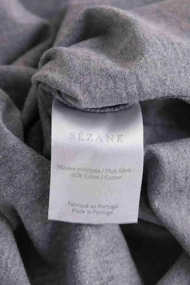 T-shirt Sézane Gris en Coton