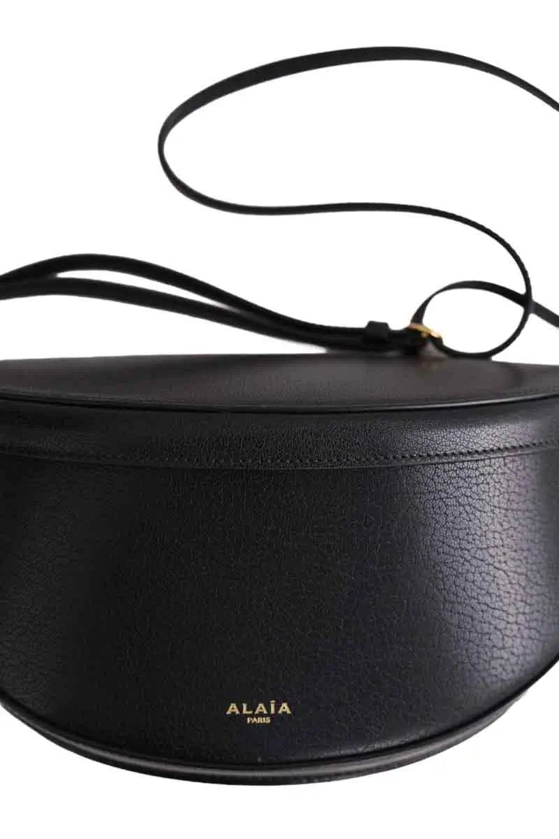 Sac porté épaule Alaïa Hip Small Noir en Cuir