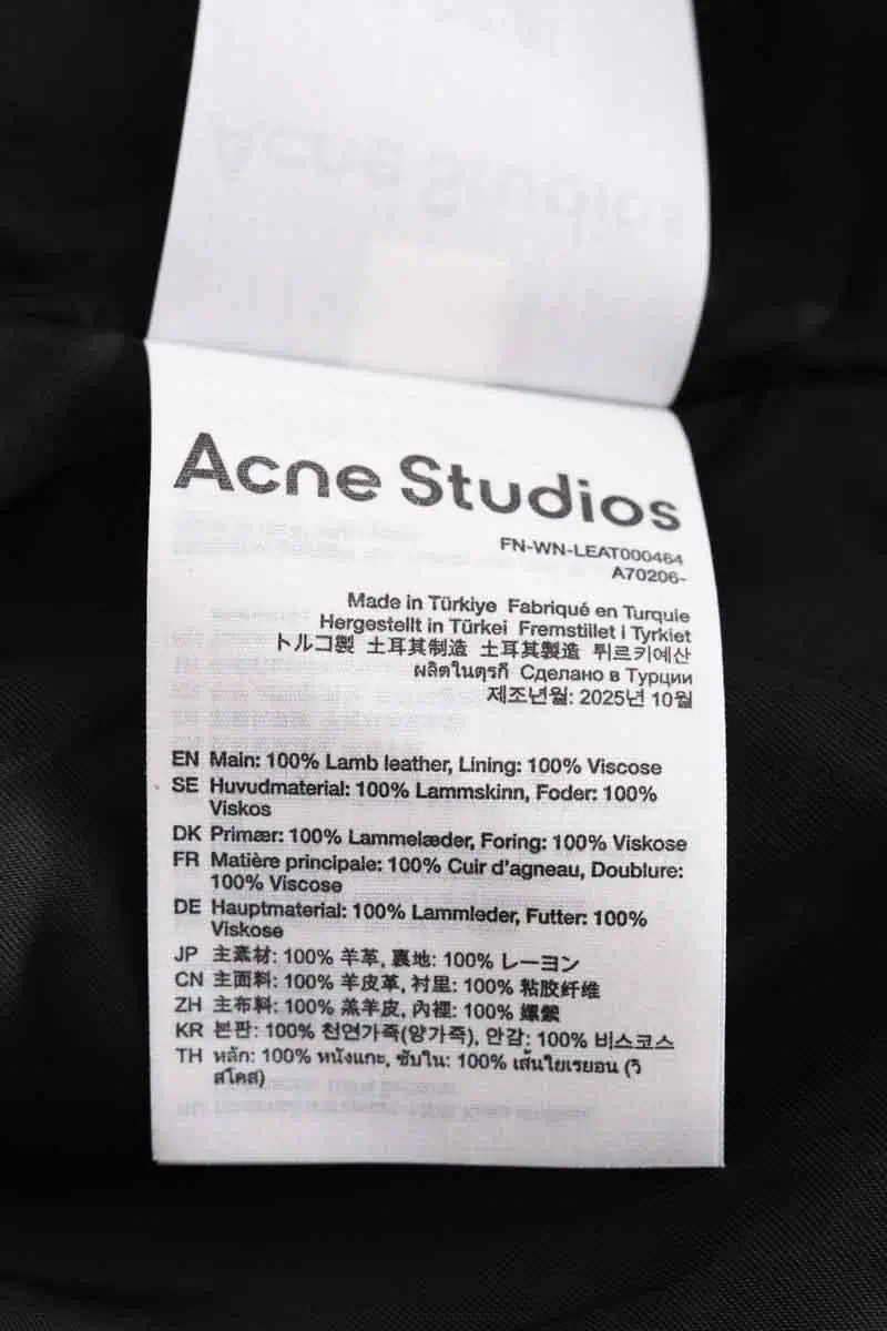 Veste Acne Studios Marron en Cuir