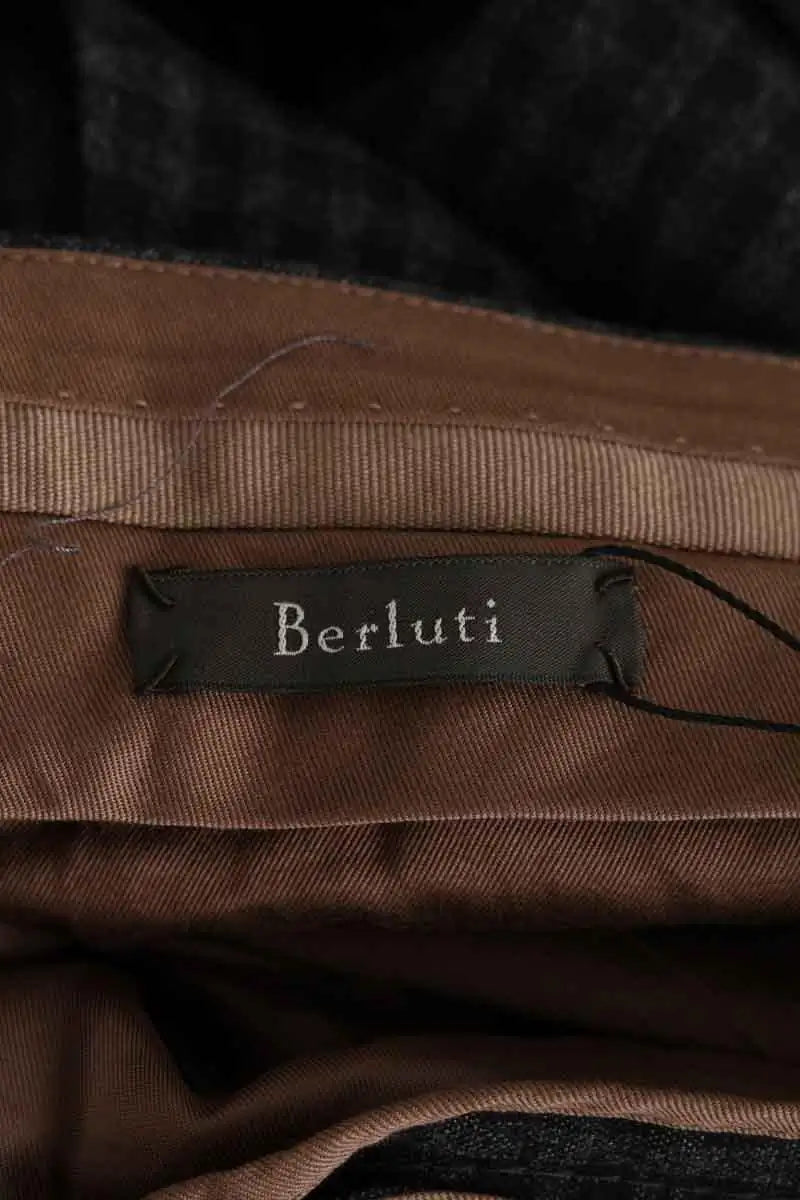 Pantalon droit Berluti Gris en Coton