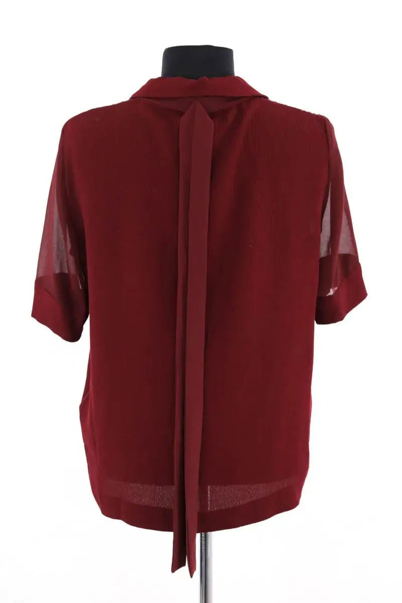 Blouse Sandro Bordeaux en Synthétique