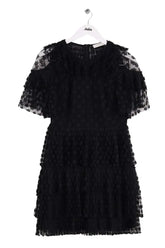 Robe Sandro Noir en Synthétique, taille M - Seconde Main