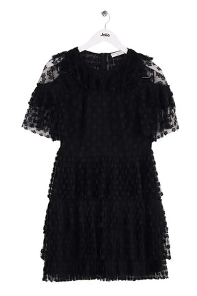 Robe Sandro Noir en Synthétique, taille M - Seconde Main