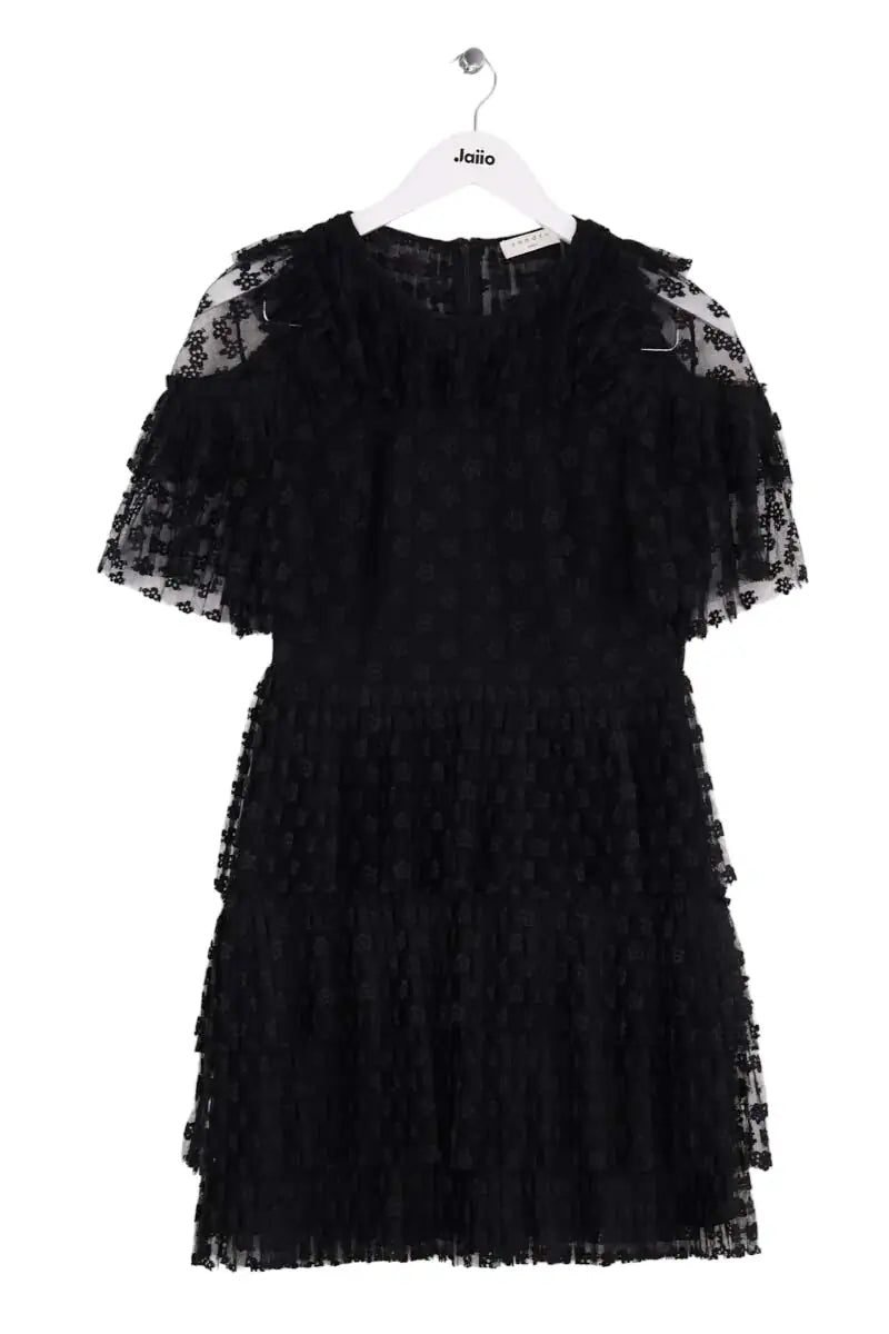 Robe Sandro Noir en Synthétique, taille M - Seconde Main