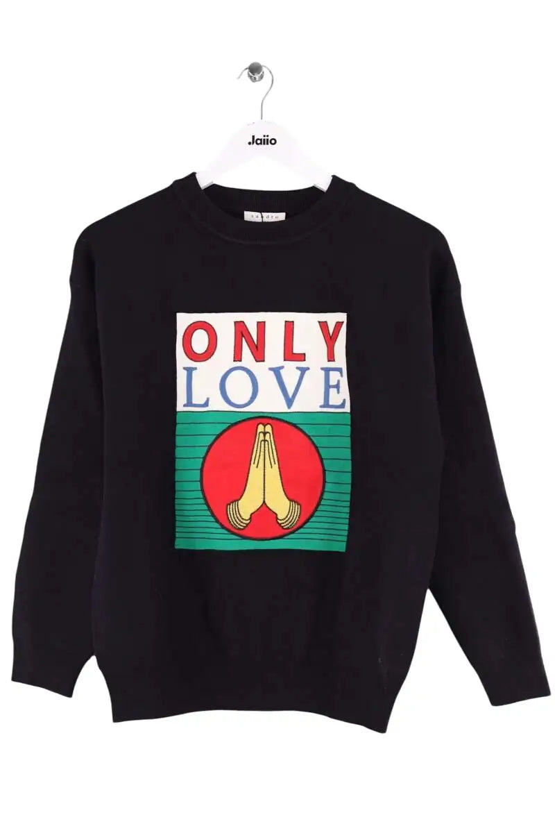 Pull Sandro Marine en Viscose, taille XS - Seconde Main