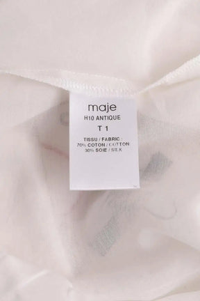 Chemise Maje Blanc en Coton