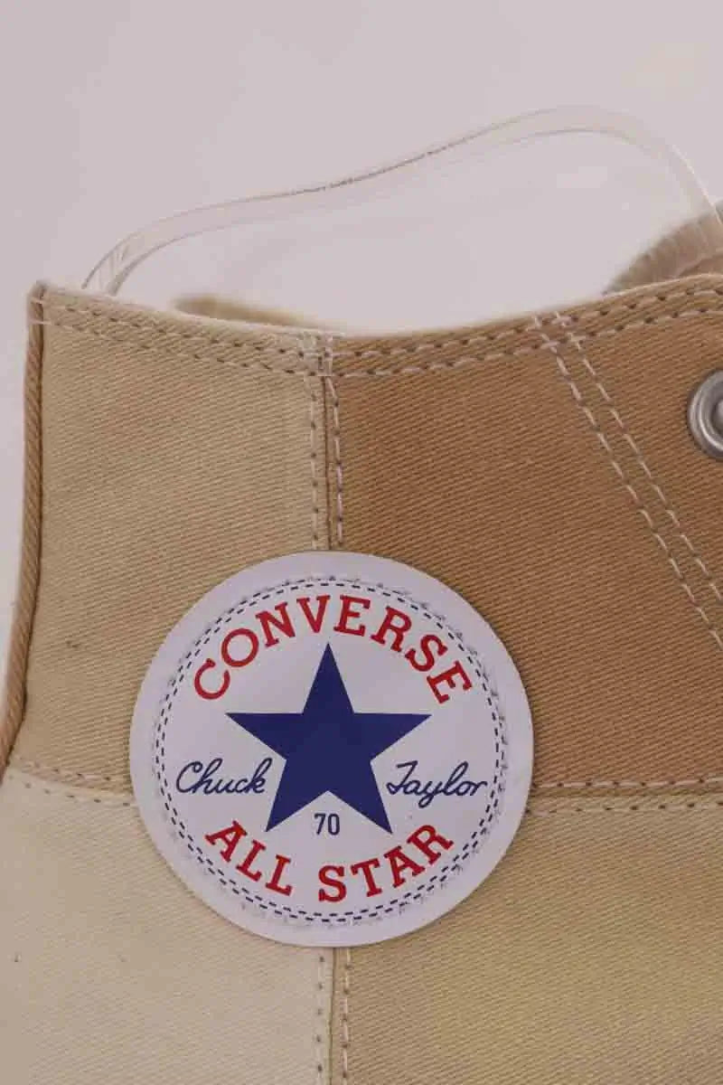 Baskets hautes Converse Jaune en Tissu