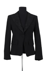 Veste Pinko Noir en Coton, taille M - Seconde Main