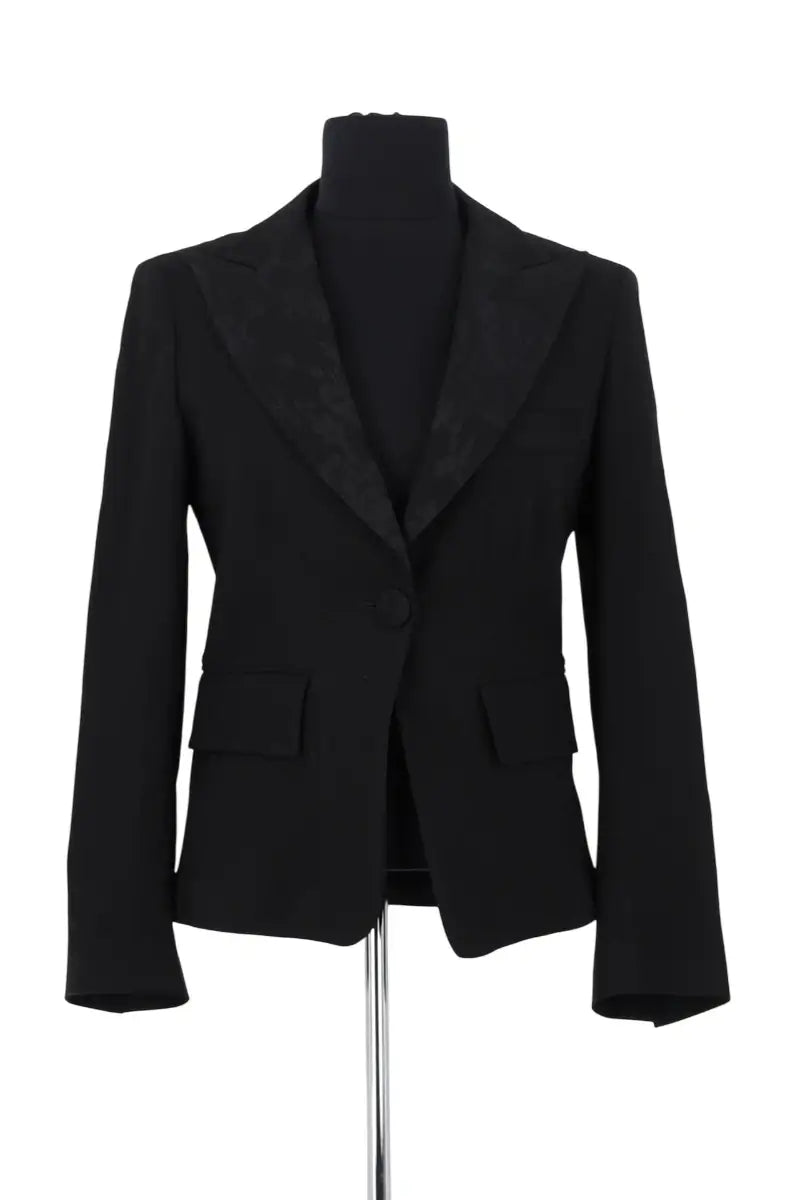 Veste Pinko Noir en Coton, taille M - Seconde Main
