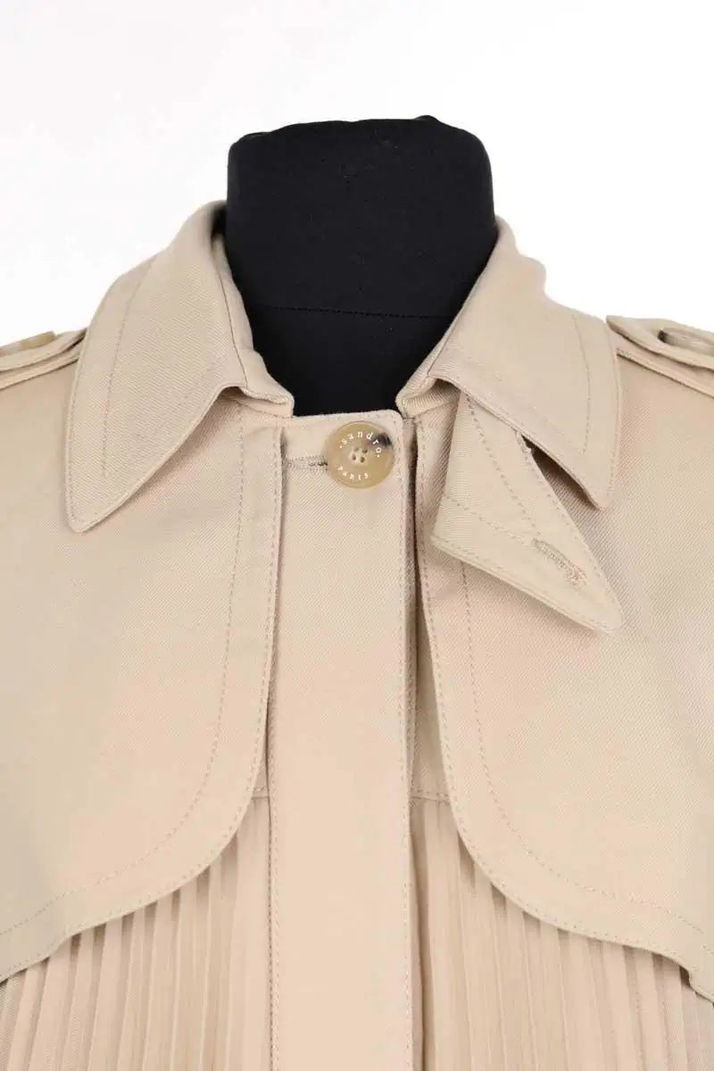 Trench-coat Sandro Beige en Coton