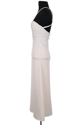 Robe Herve Leger Ecru en Coton