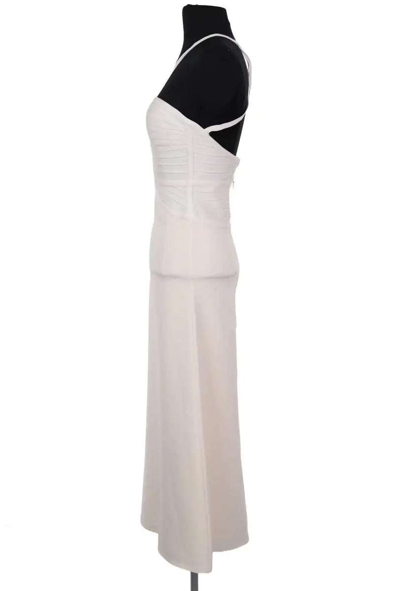 Robe Herve Leger Ecru en Coton
