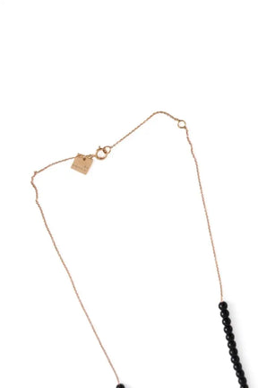 Collier Ginette NY Noir en Or rose