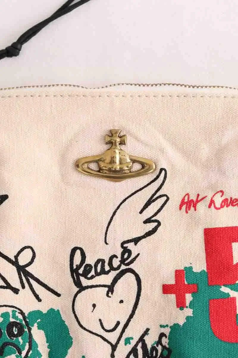 Pochette Vivienne Westwood Beige en Coton