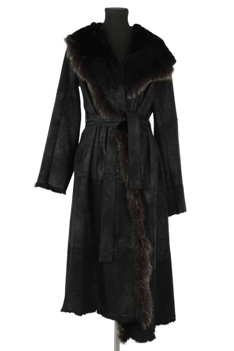 Manteau Yves Salomon  Noir