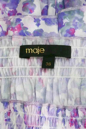 Jupe Maje Violet en Synthétique