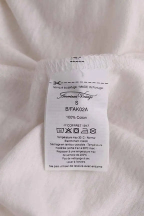 T-shirt American Vintage Blanc en Coton