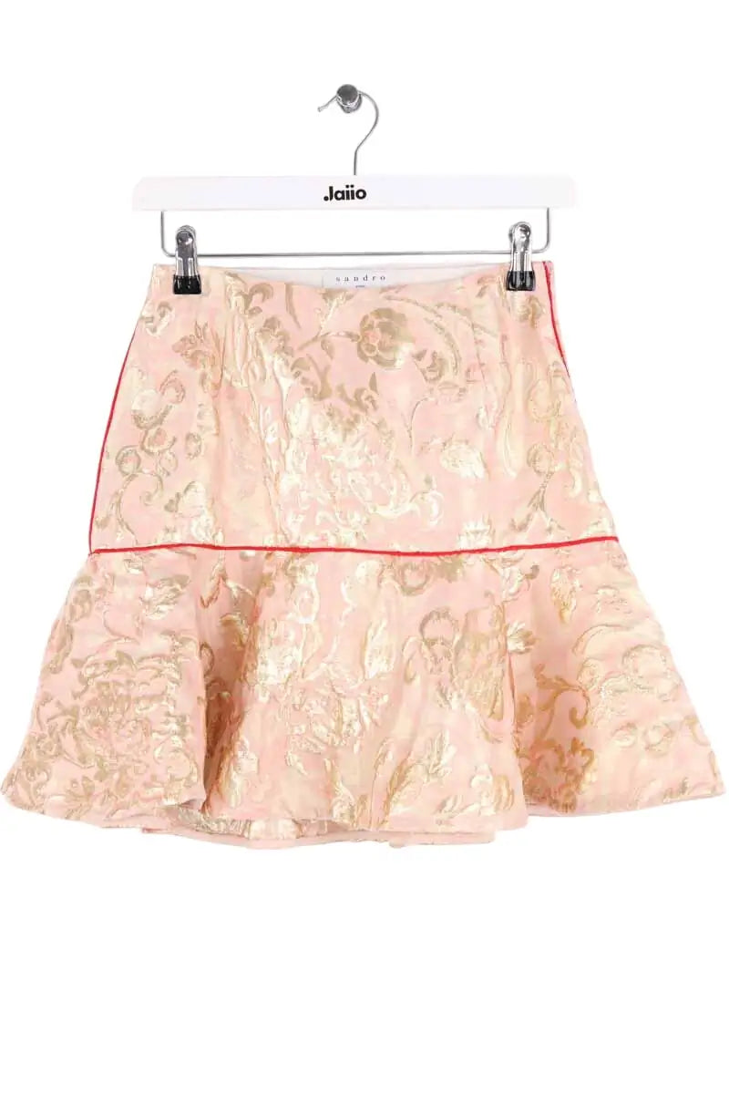 Jupe Sandro Rose en Synthétique, taille S - Seconde Main