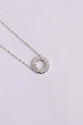 Collier Dinh Van Cible Argent en Or blanc