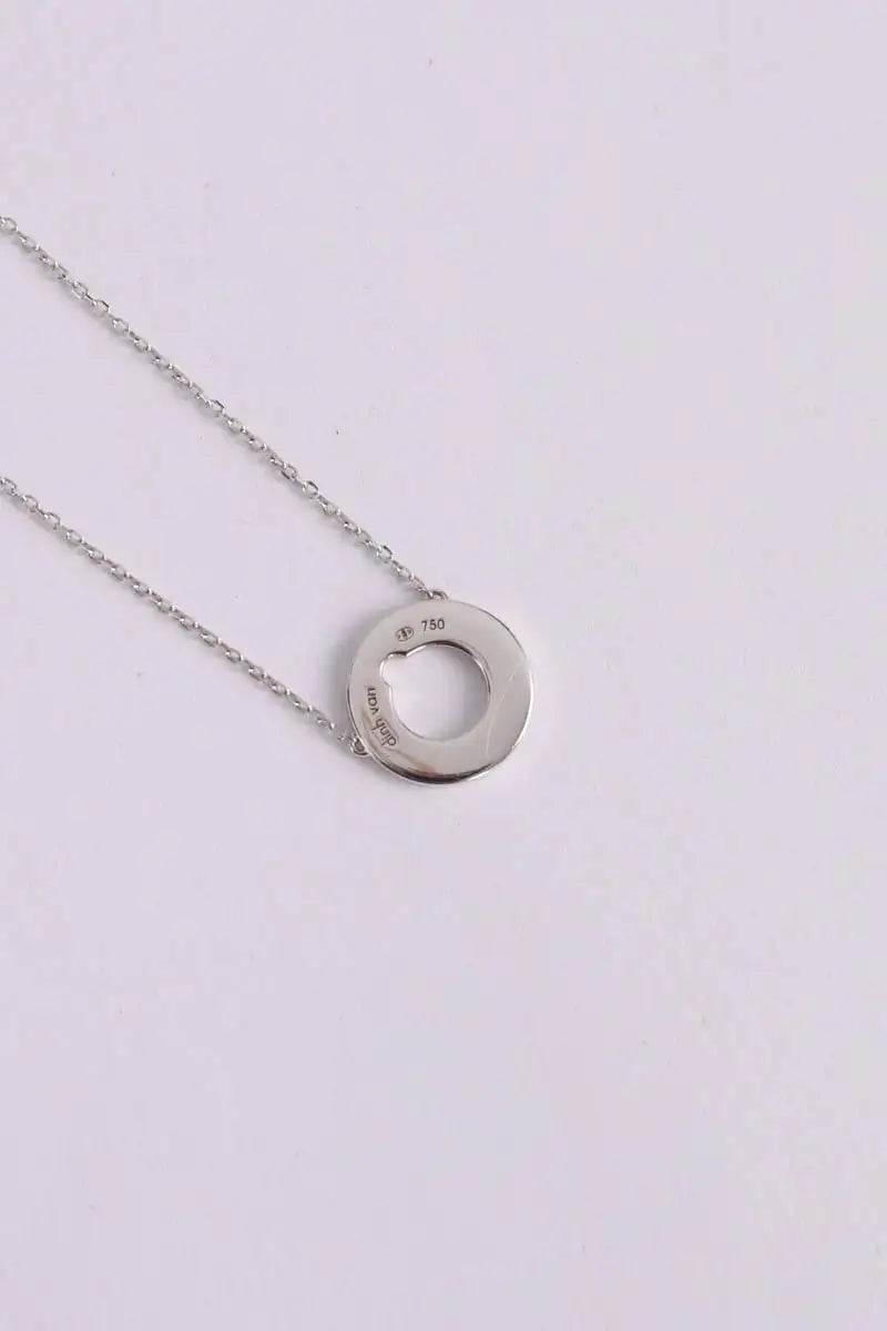 Collier Dinh Van Cible Argent en Or blanc