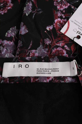 Mini jupe Iro Crono Noir en Soie