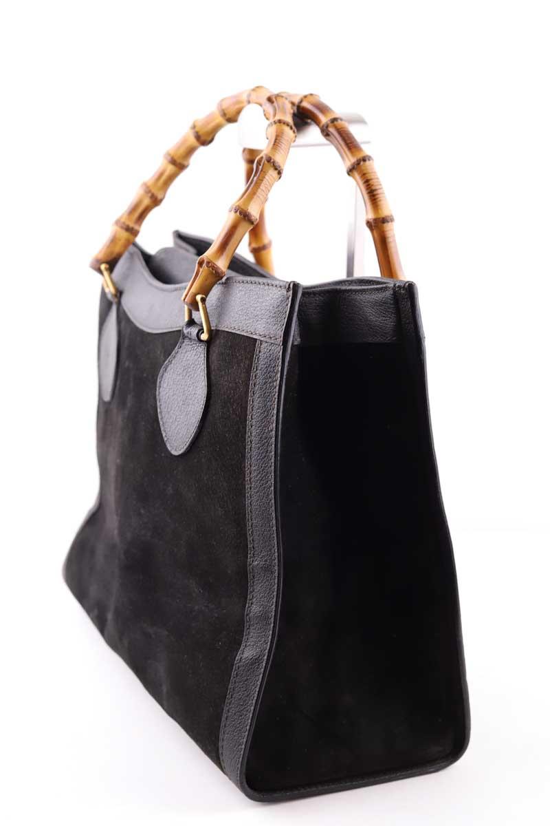 Sacs à main Gucci Vintage Bamboo Noir