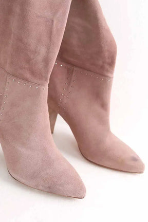 Bottes western Ba&Sh Rose en Daim