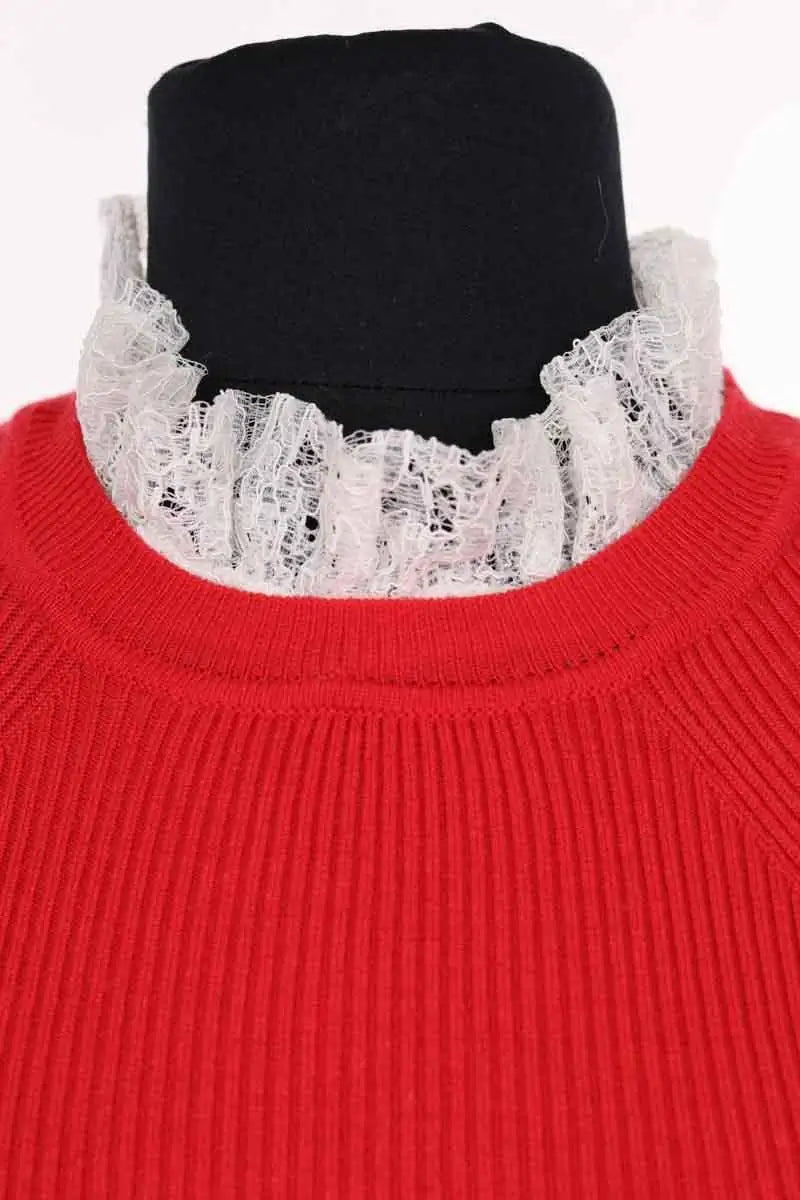 T-shirt Sandro Rouge en Laine