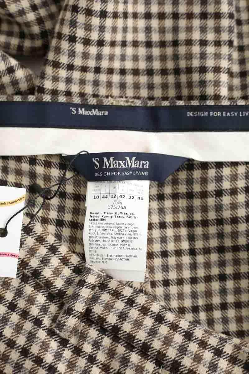 Pantalon droit Max Mara  Beige