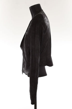 Veste en cuir Rick Owens  Noir