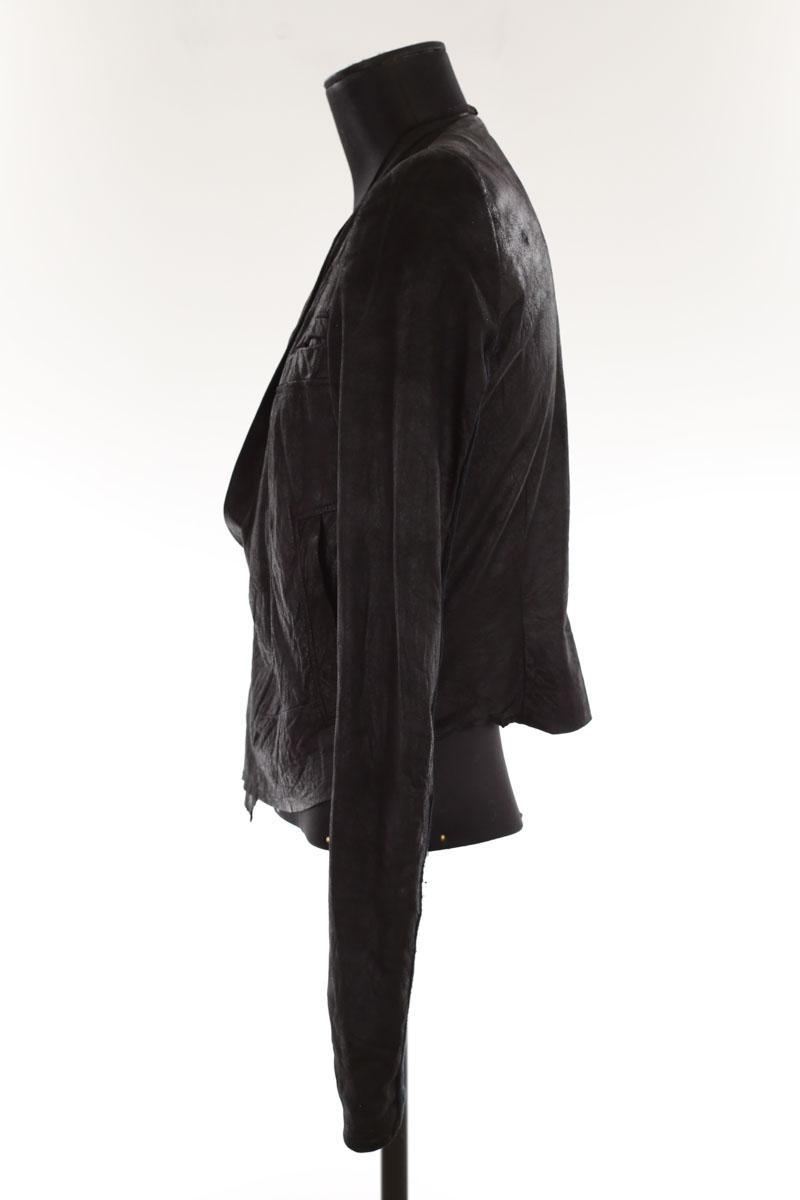 Veste en cuir Rick Owens  Noir