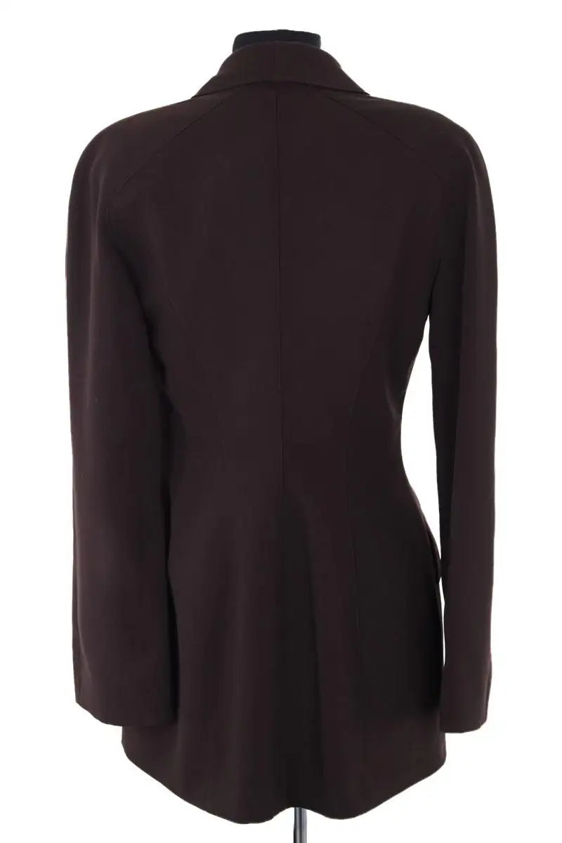 Veste Mugler Marron en Synthétique